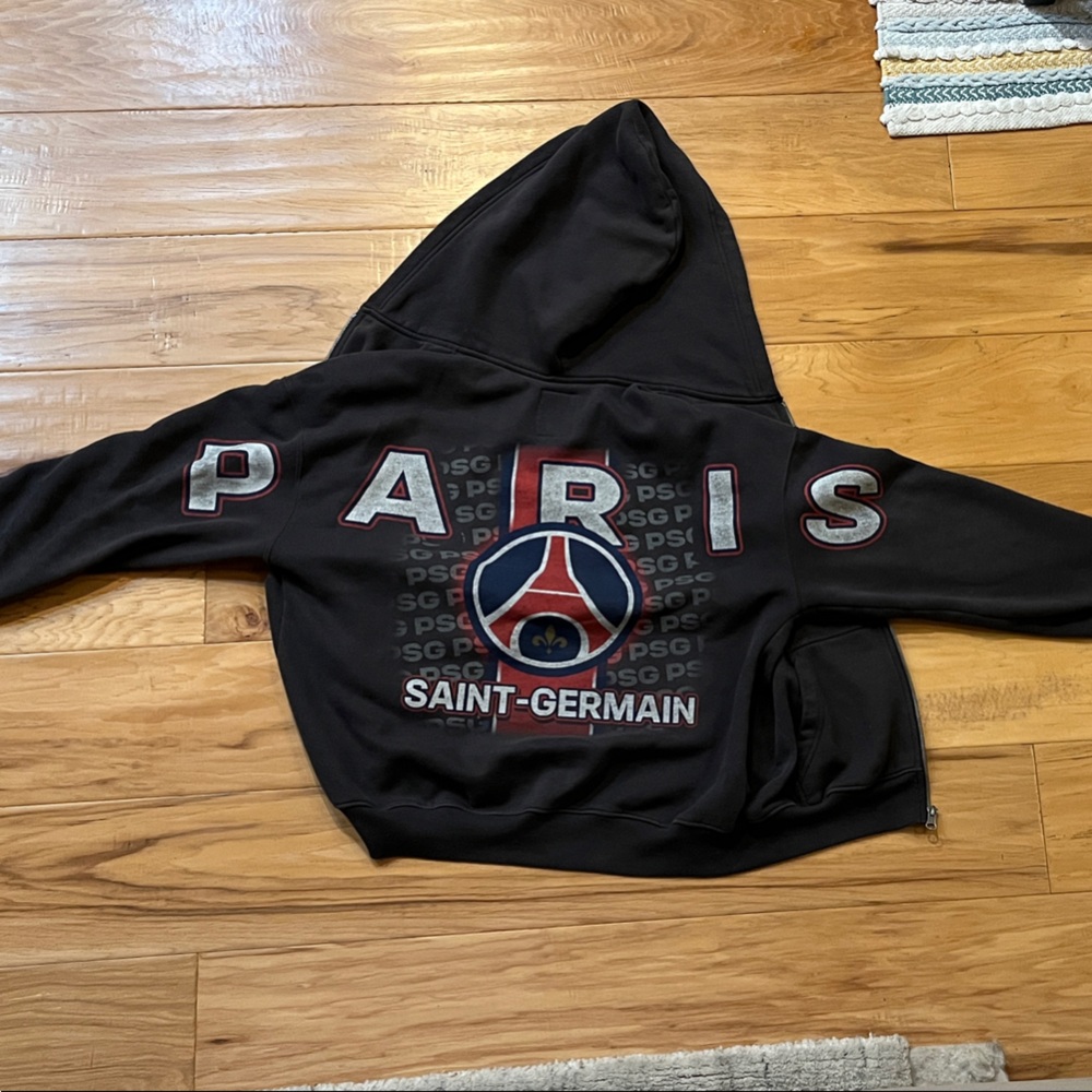 Hollister Black Paris Graphic Bomber Jacket